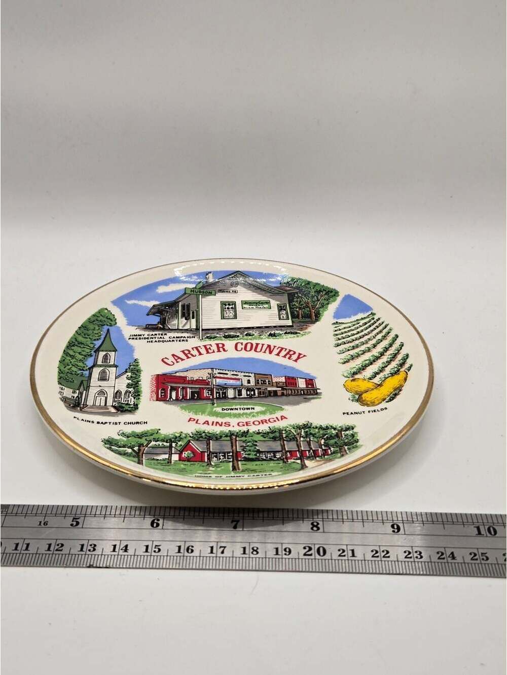 Vintage Carter Country Plains Georgia Decorative Collector Plate